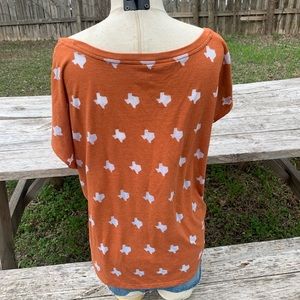 Burnt Orange Longhorn Nation Hook Em Nike Top